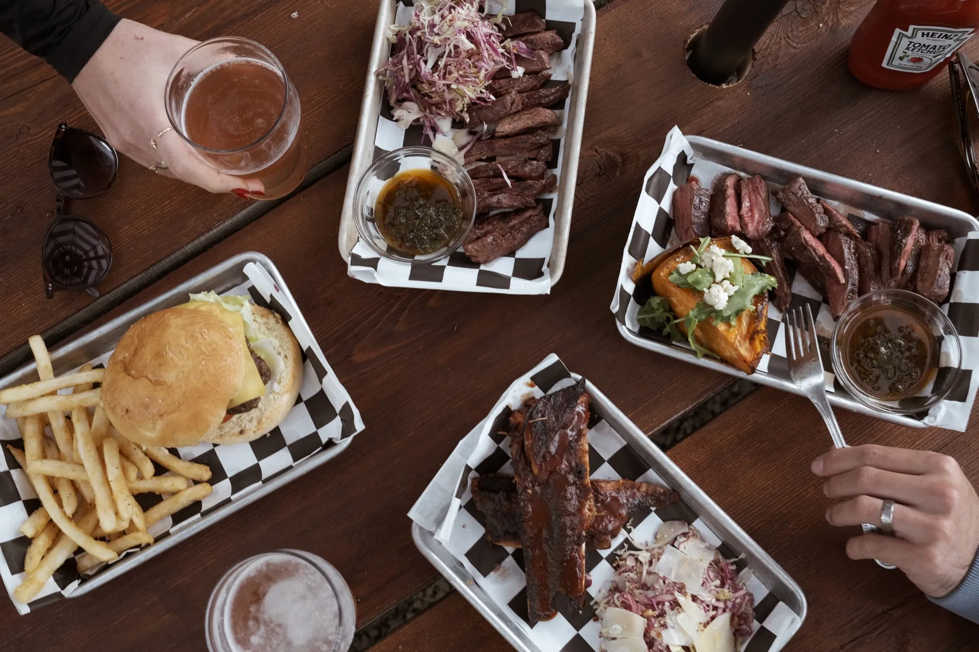 Argentine-inspired plates at the bar
